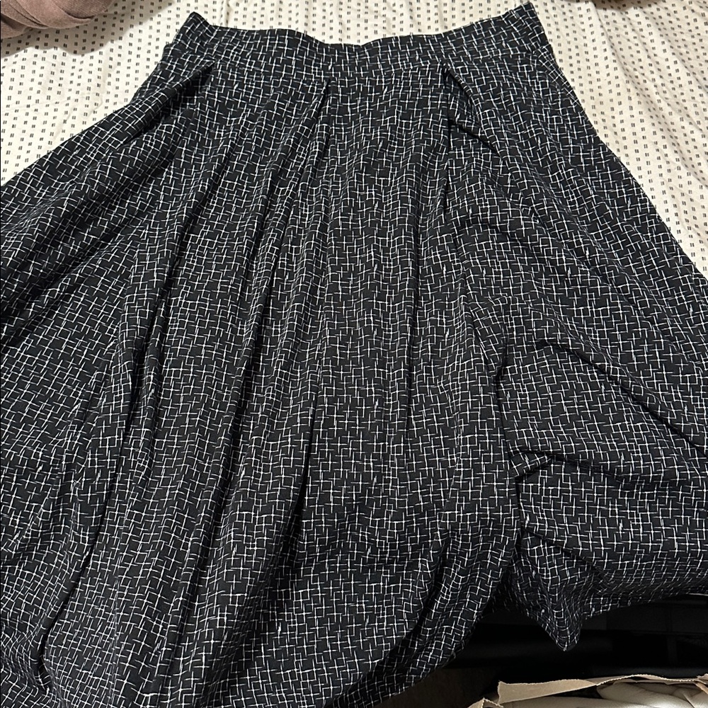 LuLaRoe Black and White Geometric Skirt